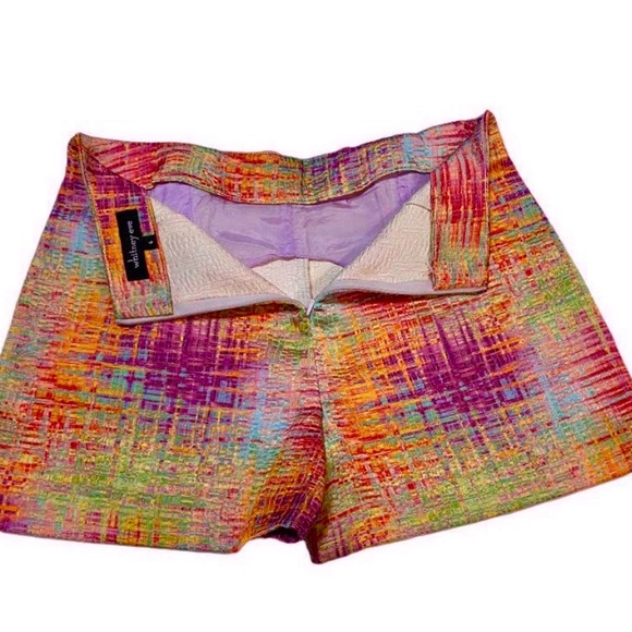 Whitney Eve Vintage high waist Multi-Color Dress Shorts Hot Pants Size 6 🧡🩷💜 - Picture 3 of 5